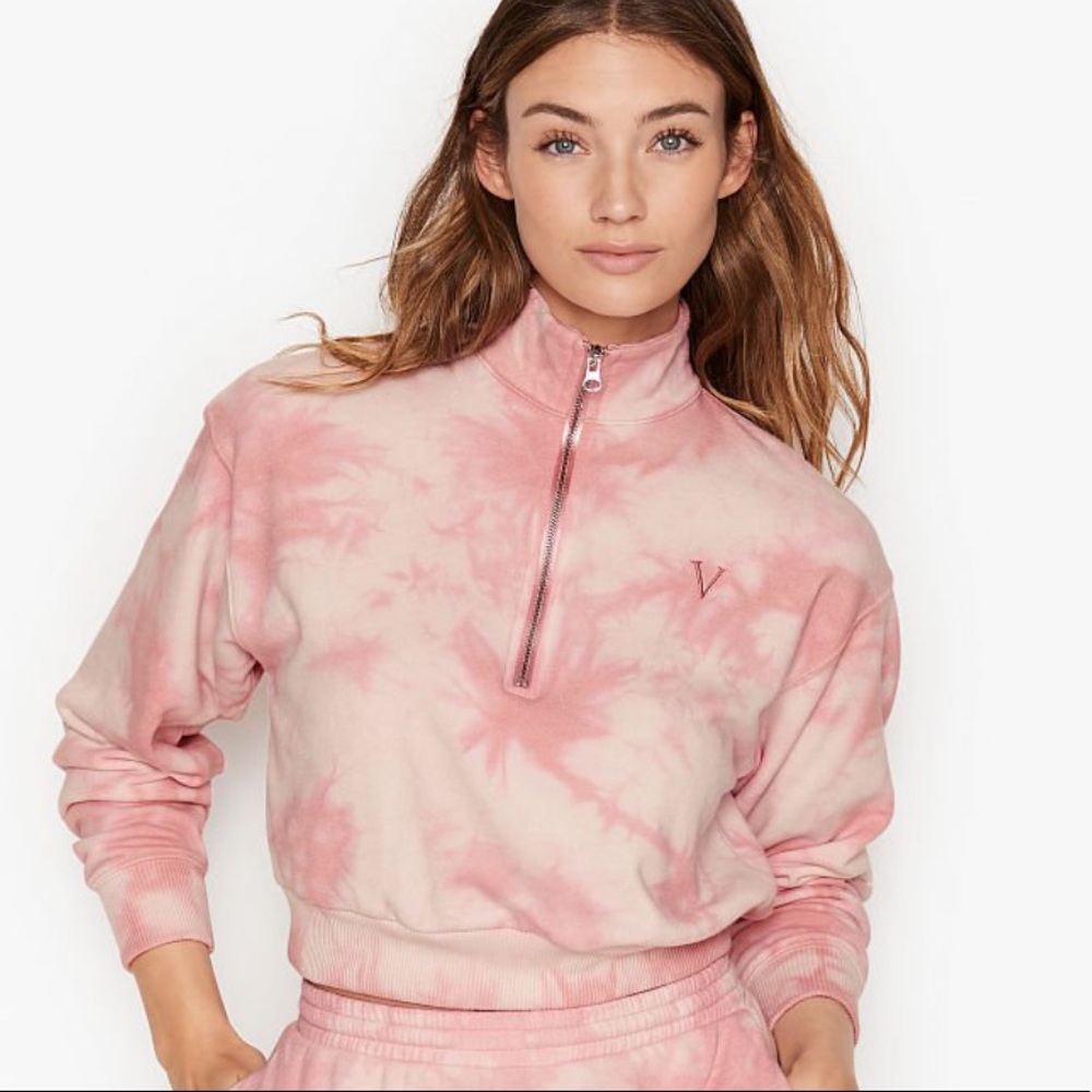 Mock-neck Stretch Fleece Half-zip Sweatshirt✨NWT✨